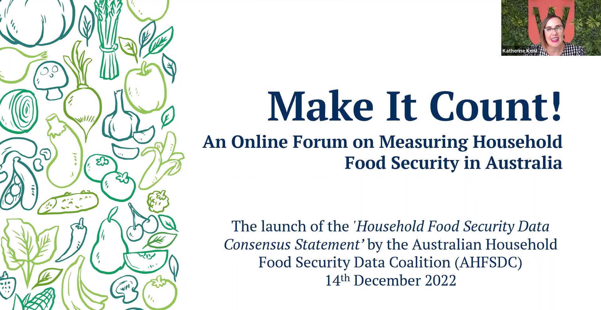 Make It Count: The Launch of the Household Food Security Data Consensus ...